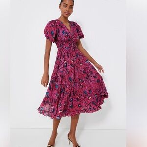 Ulla Johnson Snapdragon Thelma Midi Dress